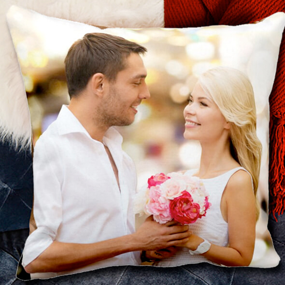 Custom Picture Pillow, Linen Pillow Photo Print